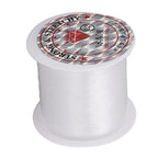 Pssopp 142 Yards Clear Nylon String, Wide Application Nylon Cord 0.2mm Crystal String Bead Cord for Craft Jewelry Making Necklace Bracelet