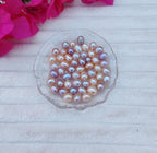 50 Pcs Natural Pearl Beads for Jewelry Making AAA 8-9 mm No Holes Natural Genuine Real Freshwater Cultured Pearl Oval Pearls Beads Loose Gemstone Bead Crafts Gift for Women,DIY Gifts. - color: 8-9 mm no holes.