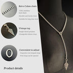 18K Gold Plated Knight's Shield Slip Chain for Women - color: Stainless Steel, size: 27''