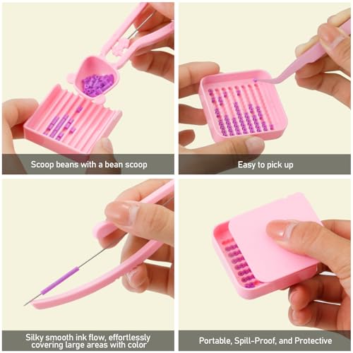 2.6mm Fuse Bead Single Needle Tweezer & Aligner Tray Kit - The Ultimate Set for Efficient Ironing Bead Sorting, Alignment, and Easy Pick-Up