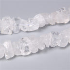10-13mm Natural Irregular Freeform Raw White Quartz Stone Nugget Beads Reiki Crystal Healing Minerals Quartz Bead DIY Jewelry Making - color: White Quartz
