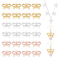 UNICRAFTALE 90pcs 3 Color Bowknot Connector Charms Alloy Golden Bow Knot Pendants Dangle Links Charms Tiny Metal Connector for Bracelet Necklace Earrings Making