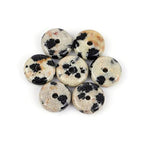 JOE FOREMAN 2x6mm Natural Dalmatian Dalmation Jasper Stone Heishi Disc Rondelle Spacer Beads for Jewelry Making Full 15" Strand Energy Stone Healing Power Crystal - color: Dalmatian Dalmation Jasper
