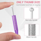 Piercing Ball Grabber Tool, 4 - Claw Stainless Steel Jeweler Pick Up Tools,Septum Ball Screw Tool for Piercing Changing/Removal/Holder,Earring Pearl Grabber for Jewelry - color: 1pc Pink, 1pc Purple