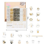 Xylise Jewelry Making Supplies Kit Natural Stone Beads for Irregular Natural Stone with for DIY Craft Bracelet Necklace Earrings for Adults (Variegated) - color: Variegated