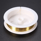 Basoteeuo 3 Rolls Jewelry Beading Wires, 0.25mm/ 30 Gauge Tarnish Resistant Copper Wires for Jewelry Making Supplies and Craft