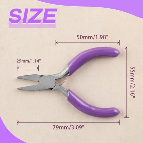 SPEEDWOX 3-Inch Duckbill Pliers - Mini Flat Nose Pliers with Smooth Jaws for Jewelry Making - style: Duckbill Pliers