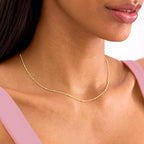 Gold Layered Necklaces for Women, 14K Gold Plated Dainty Gold Chain Choker Necklace Stack, Herringbone Gold Necklaces Set - color: gold-3-Beaded
