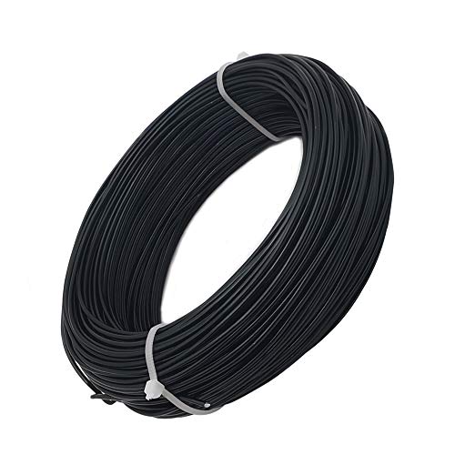 INSPIRELLE 15 Gauge 164 Feet Black Aluminum Craft Wire Bendable Metal Wire for Jewelry Craft Making - color: Black, size: 15 Gauge (1.5mm)