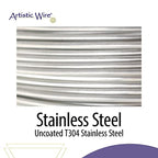 Artistic Wire, 28 Gauge Stainless Steel Craft Wire, 15 yd - size: 28 Gauge, style: Dispenser Spool