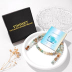 Vinswet 60pcs 6mm Amazonite Natural Stone Beads Round Genuine Real Stone Beading Loose Gemstones DIY Smooth Bead for Bracelet Necklace Earrings Jewelry Making - color: Amazonite, size: 6mm