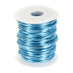 HARFINGTON 10 Gauge Aluminum Craft Wire 2.5mm 65.5ft Flexible Bendable Anodized Metal Jewelry Sculpting Wire for Jewelry Making Modelling Craft DIY, Steel Blue - color: Steel Blue, size: 65.5ft x 2.5mm