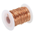 PATIKIL 101.7 Feet Solid Bare Copper Wire,16 Gauge 99.9% Pure Copper Wire 1.3mm Soft Beading Wire Metal Plant Stem Ties for Jewelry Craft (31m) - size: 1.3mm x 101.7ft