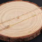 18K Solid Gold Necklace Extender for Women Bracelet Anklet Durable Adjustable Extension Chain Gold Necklace Extenders for Women 2 Inches - color: B