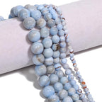 Yochus 60pcs 6mm Grayish Blue Persian Jade Energy Healing Round Bulk Gemstone Beads for Jewelry Making Bracelet Necklace Earring DIY - color: Grayish blue, size: 6mm