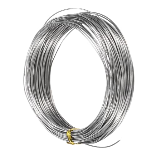 M METERXITY 18 Gauge Stainless Steel Craft Wire, 1.0mm 65.6 ft Bendable Floral Snare Wire for Jewelry Making/Sculpting/Armature Crafting/Floral Bonsai/DIY Crafts - size: 18 Gauge x 65.6 ft