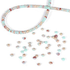 BEADIA Natural Shoushan Disk Stone Beads 4x2mm 160pcs Rondelle Loose Semi Gemstone Beads for Jewelry Making Design - color: Shoushan