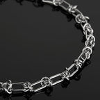 UMAOKANG 2 Meters Stainless Steel Chain for Jewelry Making Buckles Link Paperclip Chain on Spool Jewelry Making Chain DIY Supplies Findings - color: Knot (Steel)