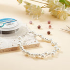 BENECREAT 19 Strands Bead String Wire (0.015 inch/0.38mm, 49FT) Nylon Coated Stainless Steel Beading Wire for Necklace Bracelet Making, LightGray - color: Lightgrey, size: 0.38mm - 19 Strands