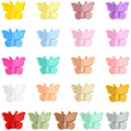 LiQunSweet 21 Pcs 21 Colors Butterfly Silicone Animal Focal Beads Spring Insect Animal Beads for Bracelet Jewelry Making Pens Lanyard Beadable DIY Craftings - color: Butterfly Silicone Focal Beads_21 Pcs