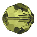 100pcs Adabele Austrian 4mm (0.16 Inch) Small Faceted Loose Round Crystal Beads Khaki Green Compatible with 5000 Swarovski Crystals Preciosa SS2R-419 - color: Khaki Green, size: 4mm Small (100pcs)