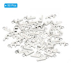 PATIKIL Letter Charm, 50pcs Alphabet Initial Pendant Charm Bulk DIY for Jewelry Making Bracelets Earrings Necklace - style: F