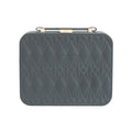Travel Jewelry Case Large, Jewelry Box Large Jewelry Travel Organizer Jewelry Case with Handle, Best Gift for women Girls, Grey - color: A Modern Grey