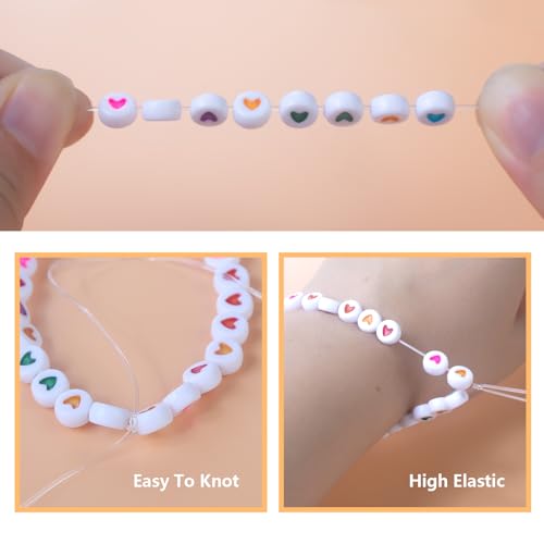 1mm Elastic Cord for Bracelets 100M Crystal Elastic Cord for Bracelet Beads Jewelry DIY Crafts Bracelets Necklaces - size: 1mm