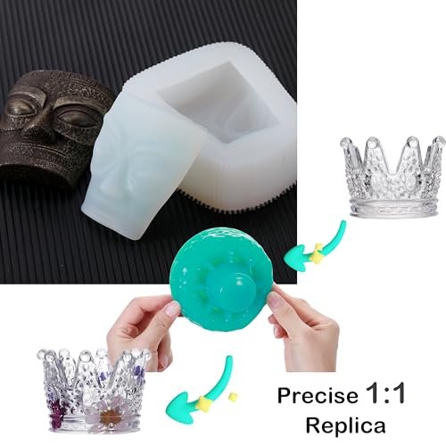 BBDINO Silicone Mold Making Kit, 2.42lb Super Elastic Liquid Silicone for Mold Making, 3h Fast Cure Platinum Molds Making Silicon Rubber for Casting Resin/Silicon/Candle/Soap Molds - color: 38.8 Oz Clear