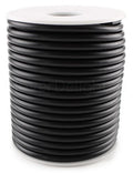 CleverDelights Black Hollow Rubber Tubing - 15 Feet - 4mm Diameter Tube Cord - 1/8" OD x 1/16" ID