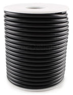 CleverDelights Black Hollow Rubber Tubing - 15 Feet - 4mm Diameter Tube Cord - 1/8" OD x 1/16" ID