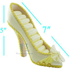 2 PCS Set Jewlery Display Shoe Ring Holder - Mannequin Necklace Display Bracelet Orgaziner (Yell) - color: Yell