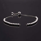 DanLingJewelry 10pcs Adjustable Slider Bracelet Slider Extender Chains Friendship Bracelets with Round Beads for Jewelry Making DIY 9 Inches(246mm) PP - color: StyleⅧ-10 pcs-Platinum