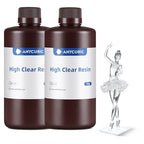 ANYCUBIC High Clear 3D Printer Resin, Resist Yellowing and Highly Transparent, Tough and Resilient, Low Odor 3D Printing Resin, Widely Compatible Resin 3D Printers (High Clear, 2kg) - color: High Clear, size: 2kg