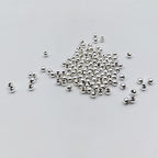 1000 Pieces 4mm Silver Iron Metal Spacer Bead Round Loose Beads - size: 4mm