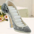2 PCS Set Jewlery Display Shoe Ring Holder - Mannequin Necklace Display Bracelet Orgaziner (Gary) - color: Gary