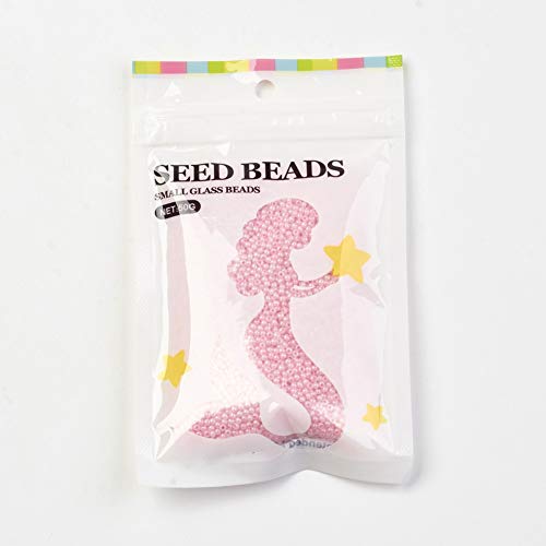 Craftdady 12/0 Round Glass Seed Beads 2mm Opaque Pink Tiny Loose Pony Spacer Beads About 5000Pcs for Jewelry Making Hole: 0.5mm - color: Opaque Pink, 2mm