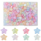 200Pcs Acrylic Luminous Star Beads for DIY Jewelry Bulk Glow in the Dark Mixed Color Cute Spacer Beads for Bracelets Necklaces Earrings Making and Crafting - color: Luminous Star- 200 pcs