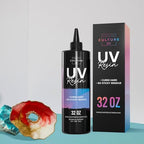 Counter Culture DIY Clear UV Resin, 32 oz, Quick Art Supplies for Coating & Casting, Great for Jewelry, Keychains - Epoxy Glue Cures Hard, No Sticky Residue - size: 32 oz