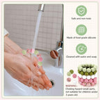 100 Pcs 15mm Silicone Beads for Keychain Making, Pink Gream Silicone Beads Bulk Round for Bracelets Pens Crafts Jewelry Making (Pink Green) - color: Pink Green
