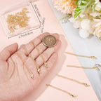Beebeecraft 1 Box 20Pcs Golden Chain Extender Bulk Real 18K Gold Plated Brass Metal Dolphin Shaped Charm Extension Curb Chains Tails for Jewelry Making Necklaces Bracelets DIY Crafts Supplies - color: Gold-dolphin