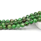 MJDCB 8mm Grass Green Imperial Jasper Gemstone Beads Round Loose Stone Bead for Jewelry Making Bracelets Necklaces - color: Grass Green Imperial Jasper, size: 8mm