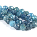 6mm Apatite Faceted Gemstone Round Loose Beads Strand 15.5-16" DIY Jewelry Making - color: Apatite