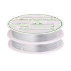 MIKIMIQI 2 Pack Jewelry Wire - 20 Gauge Tarnish Resistant Copper Beading Wire for Jewelry Making, 0.8mm X 3m Each (Silver) - color: Silver
