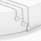 3 Pcs 925 Sterling Silver Necklace Extenders for Women Durable Strong Removable Necklace Bracelet Anklet Extension Jewelry Making Chains - color: 1 2 3 Inch, Silver
