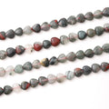 10mm Natural African Blood Stone Beads Heart Shape DIY Loose Gemstone Energy Healing Crystal Charms for Jewelry Making Handmade - color: African Blood Stone