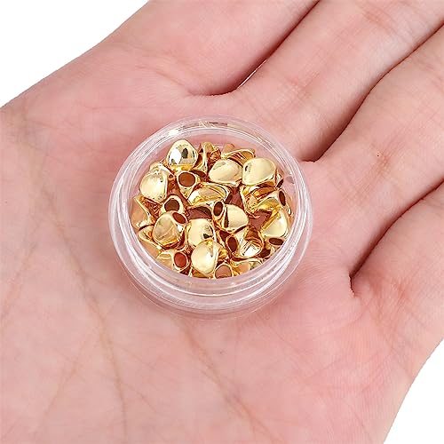BEADIA 14K Gold Plated Twisted Spacer Beads 4x5mm 30pcs for Jewelry Making Findings Non Tarnish - color: 14K Gold, size: 4x5mm Twisted