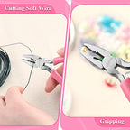 5 Inch Mini Lineman's Pliers - Spring Loaded with Serrated Jaw Combination Pliers, Small Wire Cutters for Jewelry Making, Multi-Use - style: Linemans Pliers