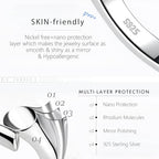 Rose Gold Necklace Extender Rose Gold, 925 Sterling Silver Necklace Extender Chain Bracelet Anklet Jewelry Extension for Women, 3 Piece Set (2, 3, 4 Inches) - color: RoseGold, size: 2 3 4 inch