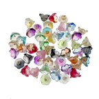 50pcs Glass Pendant Charms - Multicolor Theme Drops for Necklace Craft, Jewelry Making Supplies (Various Styles) - style: Lily Flower